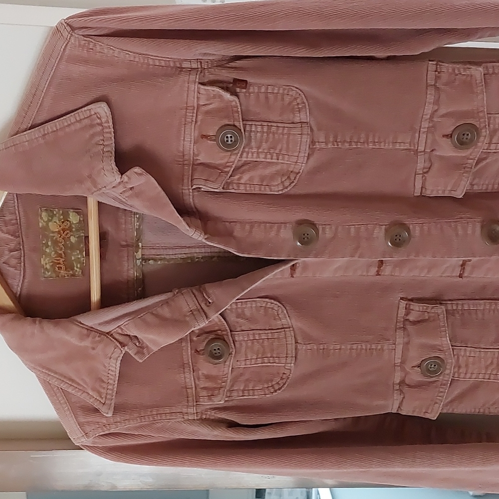 Plugg tan light brown corduroy blazer jacket